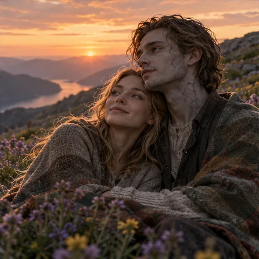 A hillside, a sunset, and the two of you.